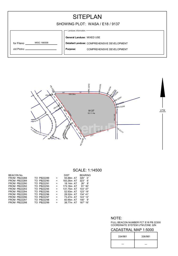 Land for sale Wasa District Phase 5 Abuja