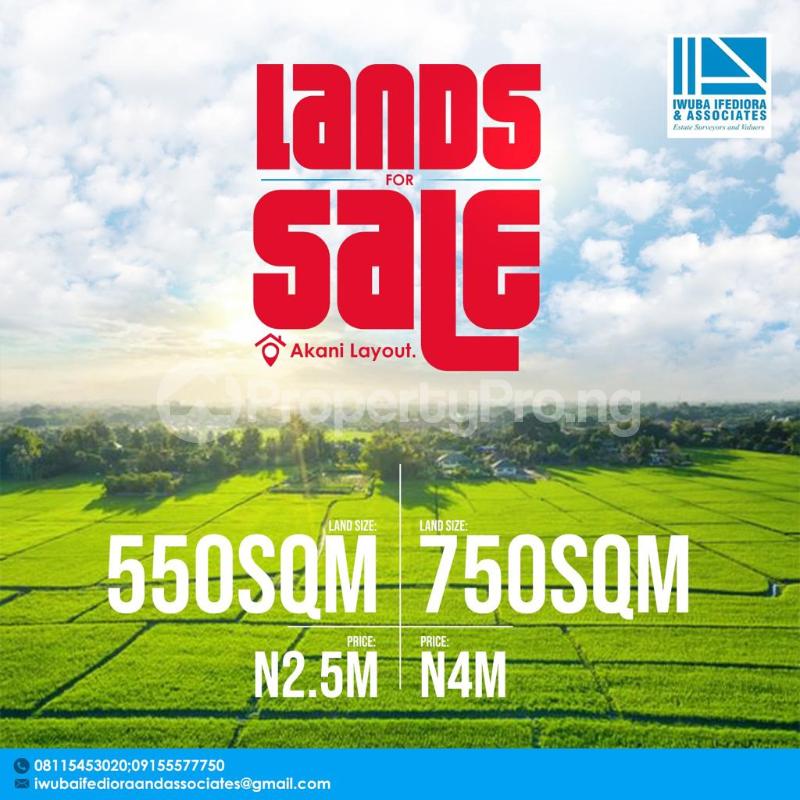 Land for sale Akani Layout Enugu Enugu