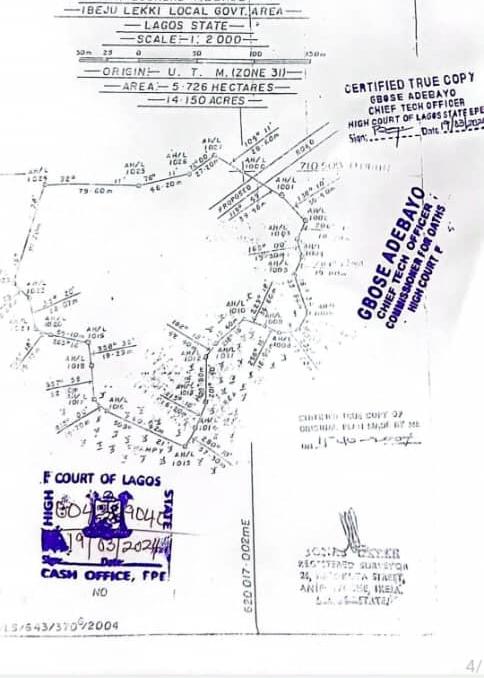 Land for sale Ibeju-Lekki Lagos