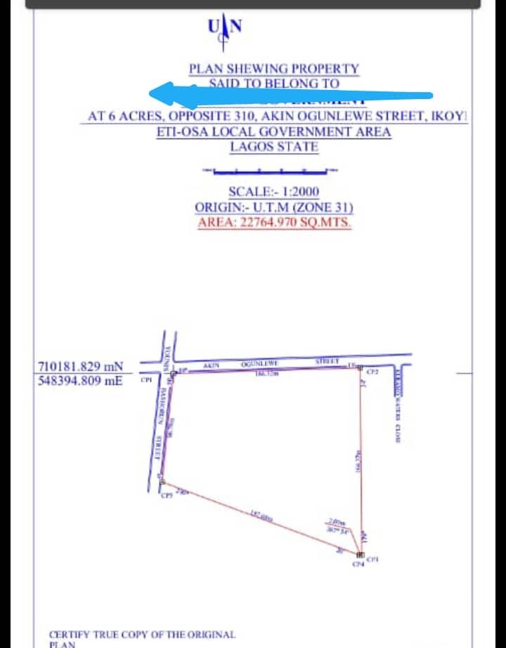 Land for sale Ikoyi Lagos