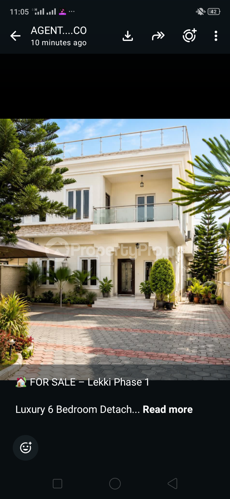 6 bedroom House for sale In An Estate Lekki Phase 1 Lekki Lagos