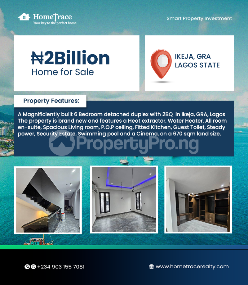 6 bedroom House for sale Ikeja Lagos