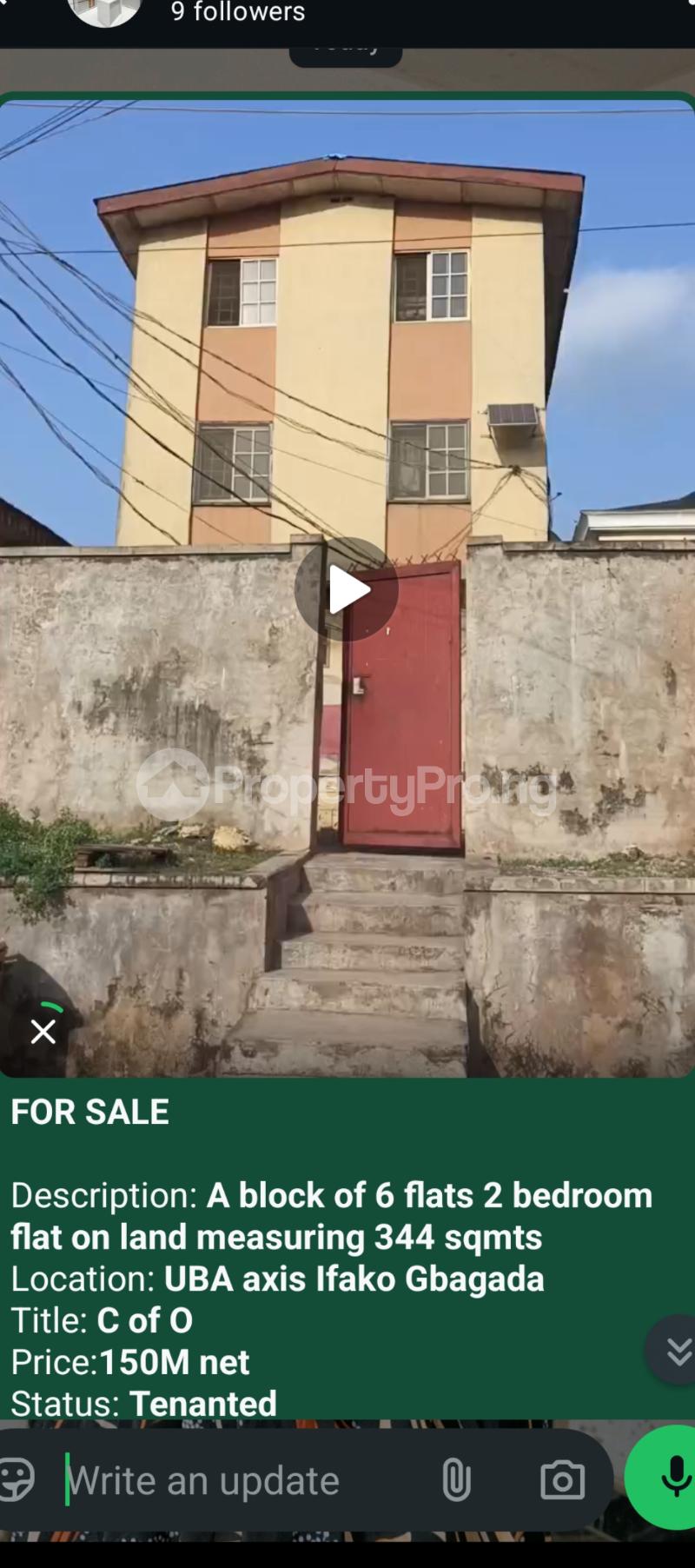 2 bedroom Flat / Apartment for sale Ifako Gbagada Ifako-gbagada Gbagada Lagos