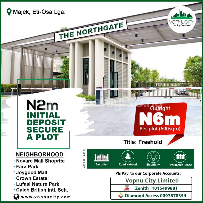 Land for sale Majek, Opposite Fara Park Estate Lekki Lagos