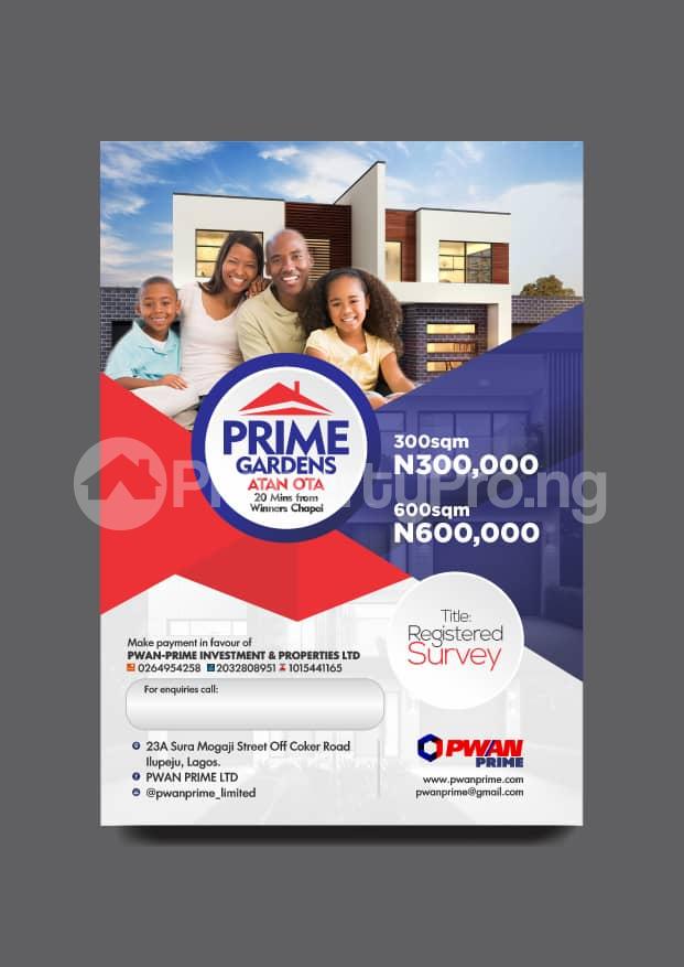 Land for sale Atan Ota, 29 Minutes Drive From Winner Chapel Ado Odo/Ota Ogun