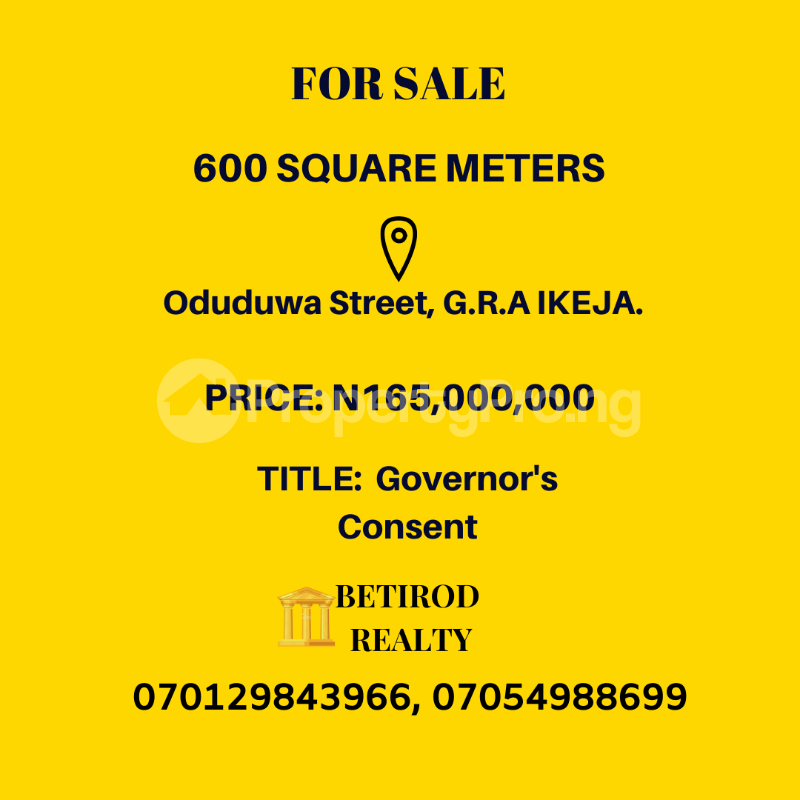 Land for sale Ikeja GRA Ikeja Lagos
