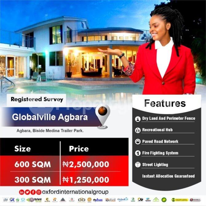 Land for sale Beside Trailer Park/ Globalville Agbara Agbara-Igbesa Ogun