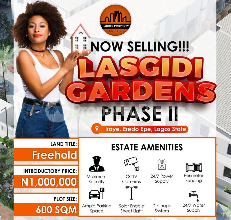 Land for sale Iraye Eredo, Epe Epe Lagos