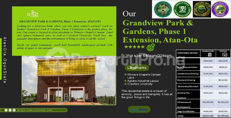 Land for sale Ota GRA Ado Odo/Ota Ogun