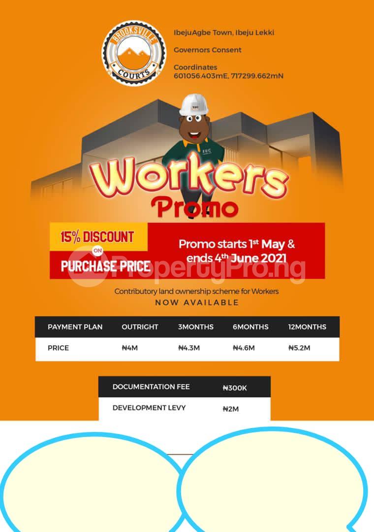 Land for sale Ibeju Agbe Town In Ibeju Lekki Ibeju-Lekki Lagos