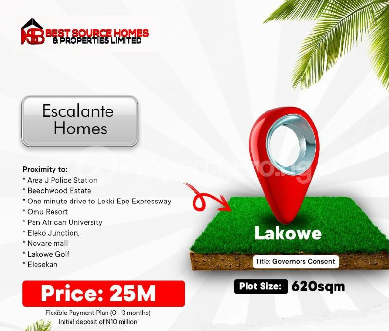 Land for sale Lakowe Ajah Lagos