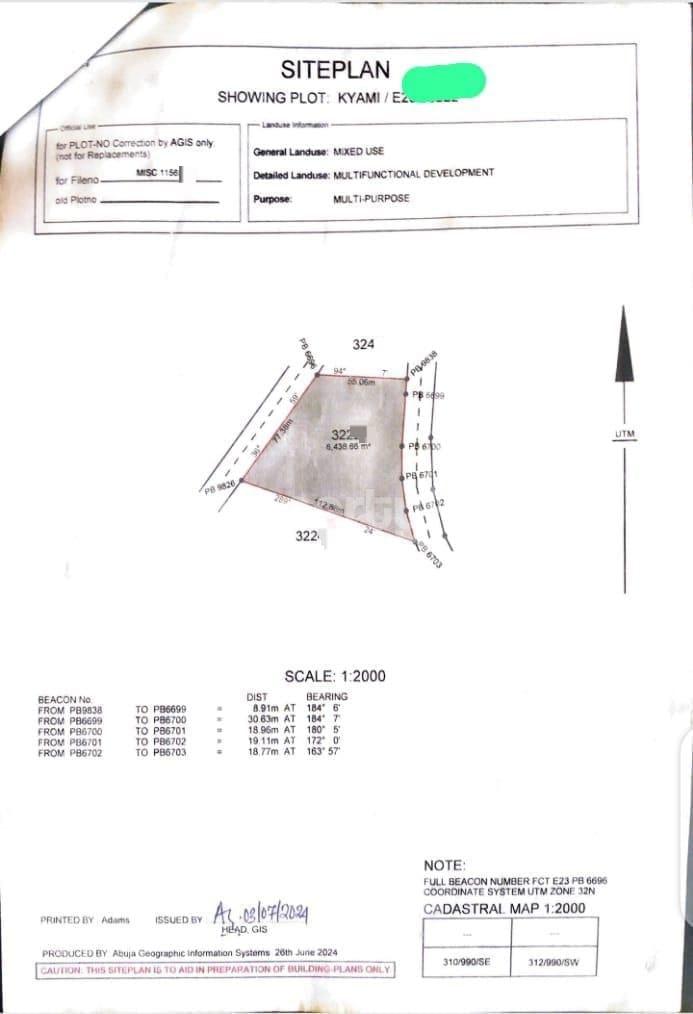 Land for sale After Salbas Filling Station Opposite Centenary City Phase 5 Abuja