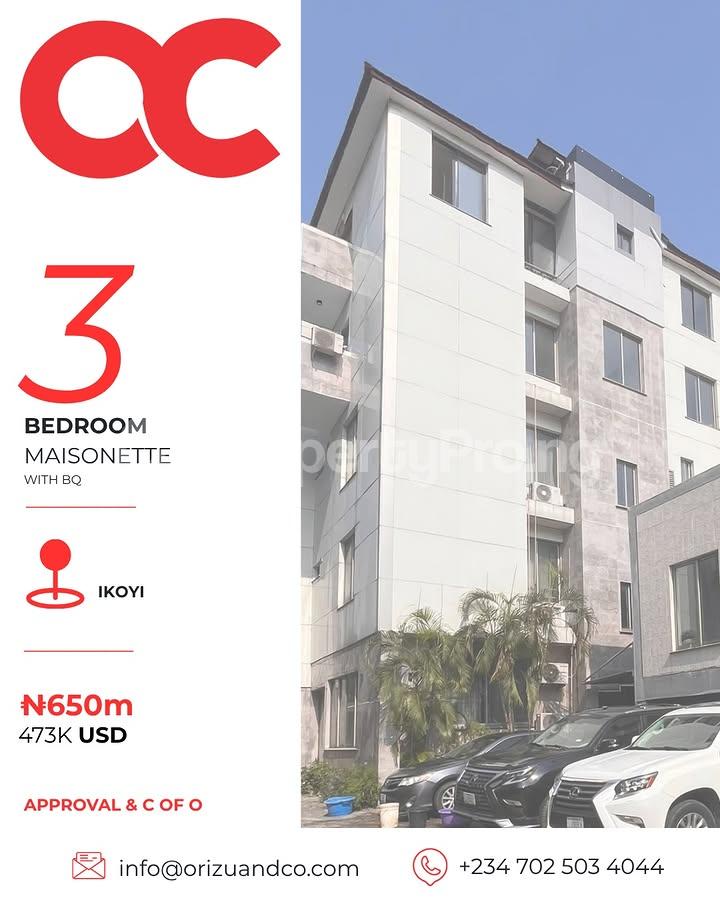 3 bedroom Flat / Apartment for sale Ikoyi Lagos