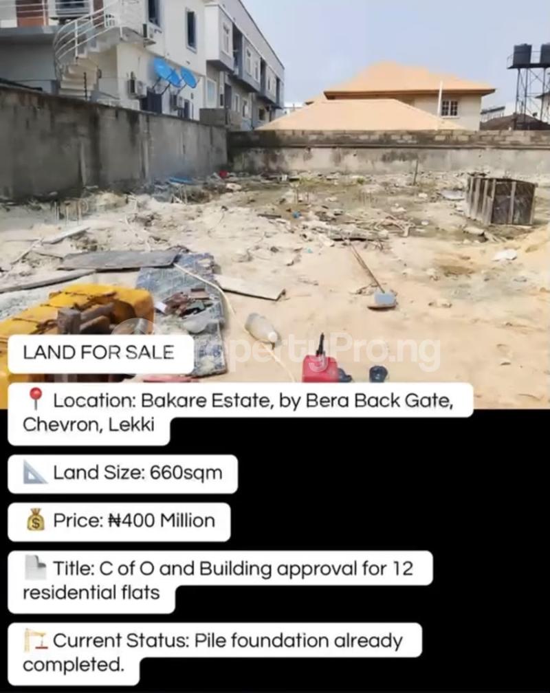 Land for sale Chevron Lekki Lagos