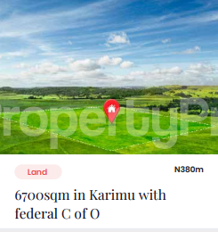 Land for sale Karimu Abuja
