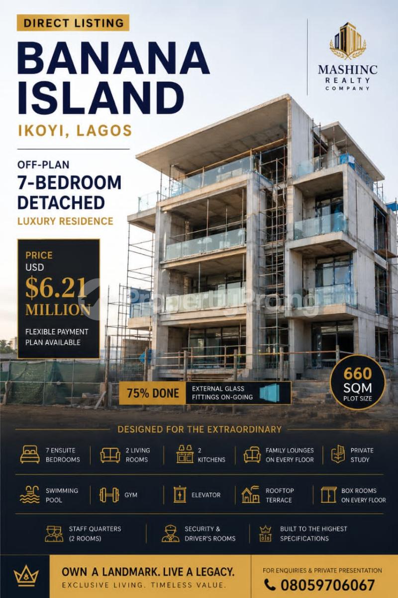 7 bedroom House for sale Banana Island Ikoyi Lagos