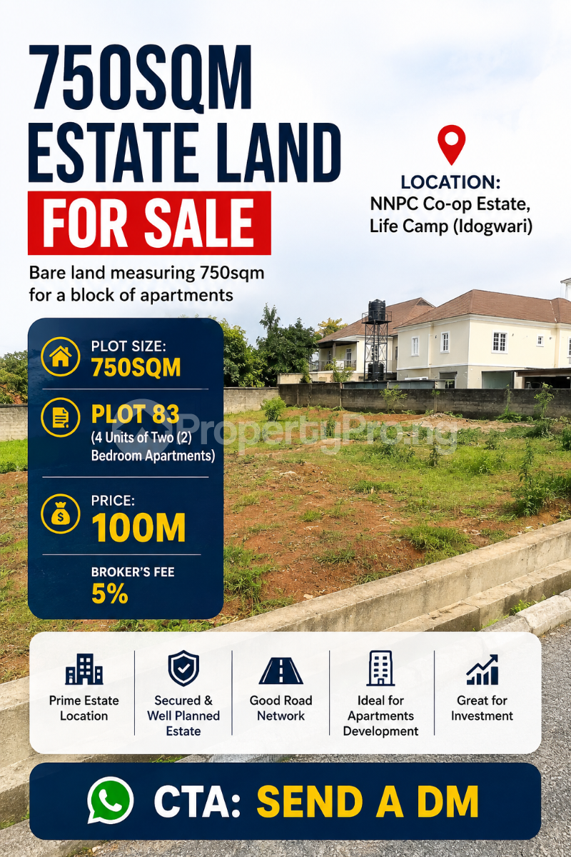Land for sale Nnpc Co Op Estate, Lifecamp Idogwari Life Camp Abuja