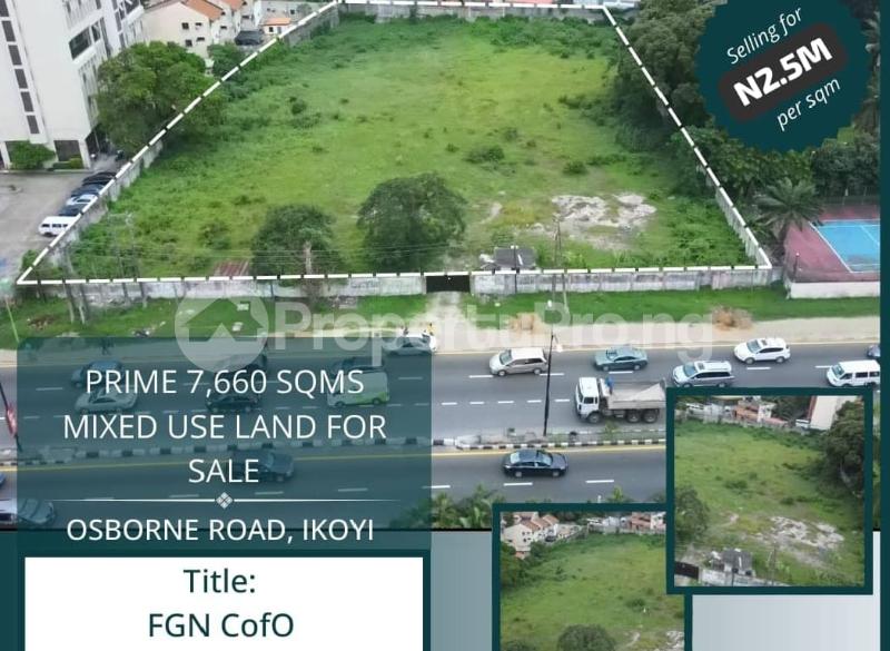 Land for sale Directly On Osborne Road, Ikoyi Lagos - 1