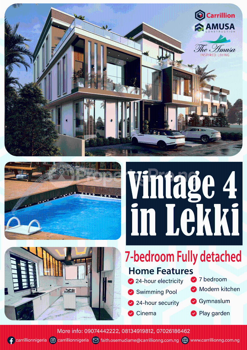 7 bedroom House for sale Vintage Park Ikate Lekki Lagos