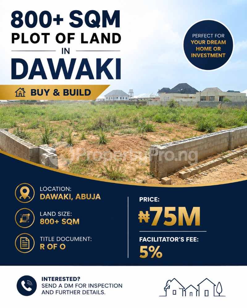 Land for sale Dawaki Abuja