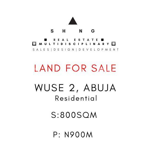 Land for sale Wuse 2 Abuja