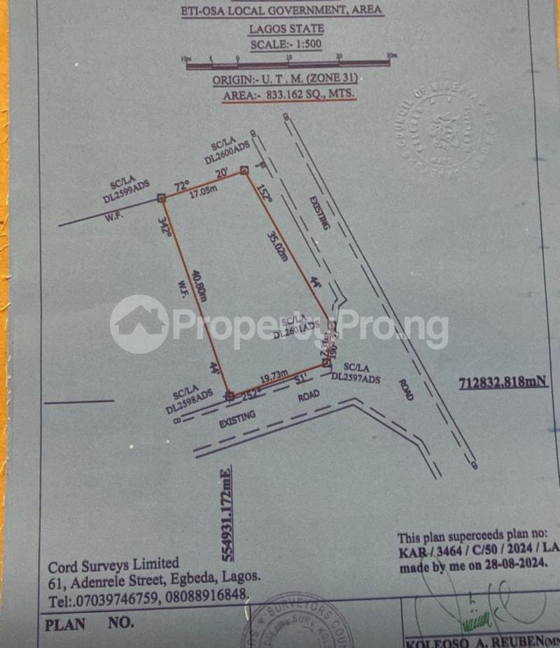 Land for sale Cowrie Creek Ikate Lekki Lagos