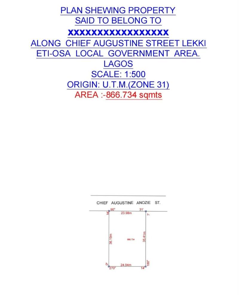 Land for sale Lekki Phase 1 Lekki Lagos
