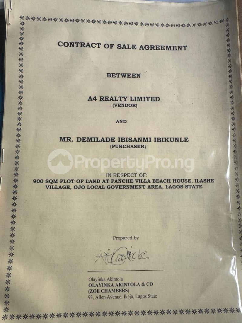 Land for sale Ojo Lagos