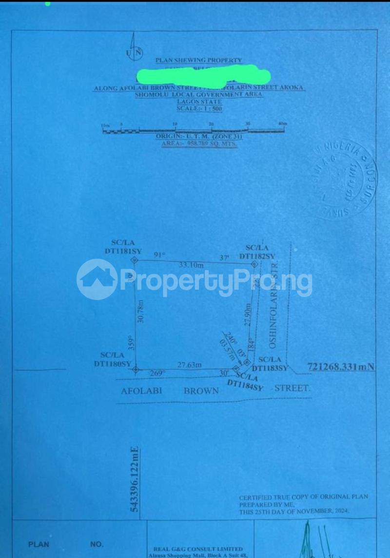 Land for sale Akoka Yaba Lagos