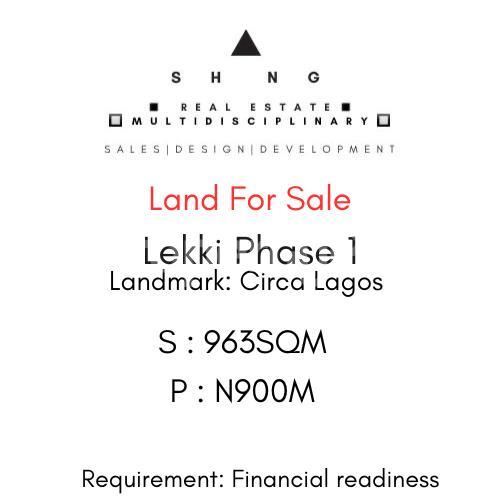 Land for sale Circa Lekki Phase 1 Lekki Lagos