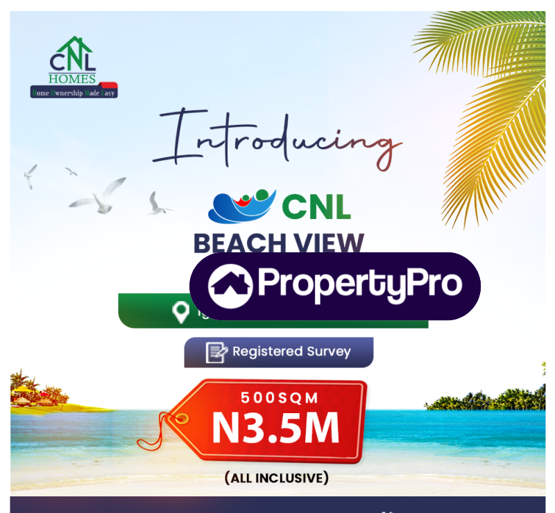 Land for sale Lagos Calabar Coastal Road Igbogun Cnl Beachview Estate, Ibeju-Lekki Lagos