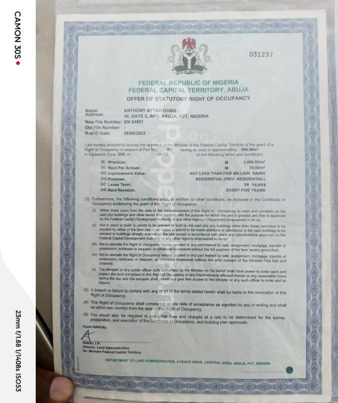 Land for sale Jaite District Off Airport Road Lugbe Abuja - 0