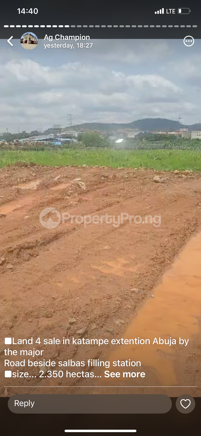 Land for sale 69 Road Gwarinpa Abuja