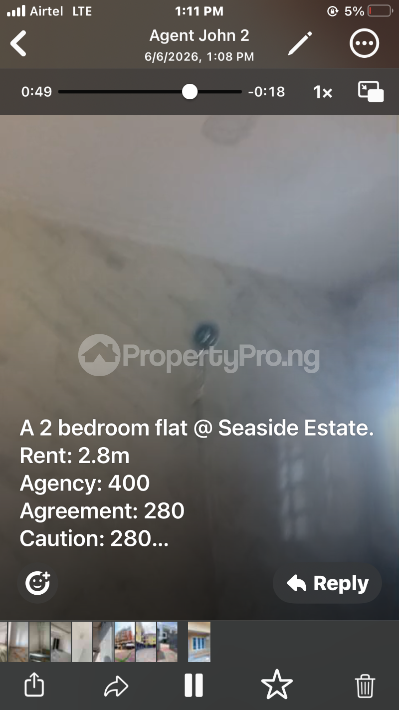 2 bedroom Flat / Apartment for rent Seaside Estate Bus Stop Badore Ajah Lagos