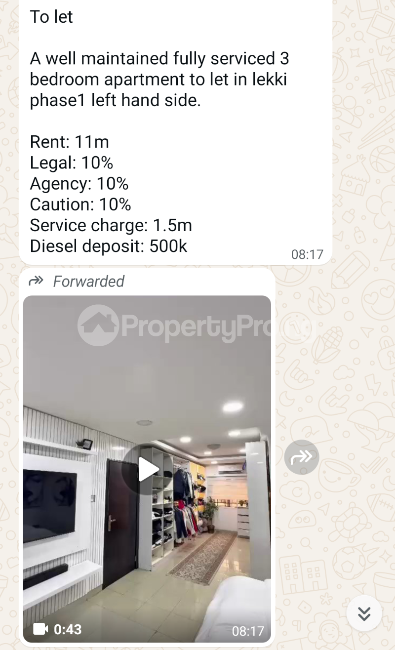 3 bedroom Flat / Apartment for rent Lekki Lekki Phase 1 Lekki Lagos