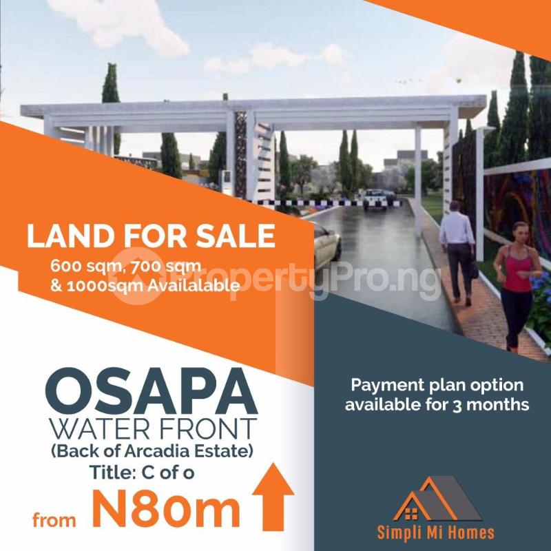 Land for sale Behind Arcadia Estate Osapa Off Lekki Epe Express Road Lagos Osapa london Lekki Lagos