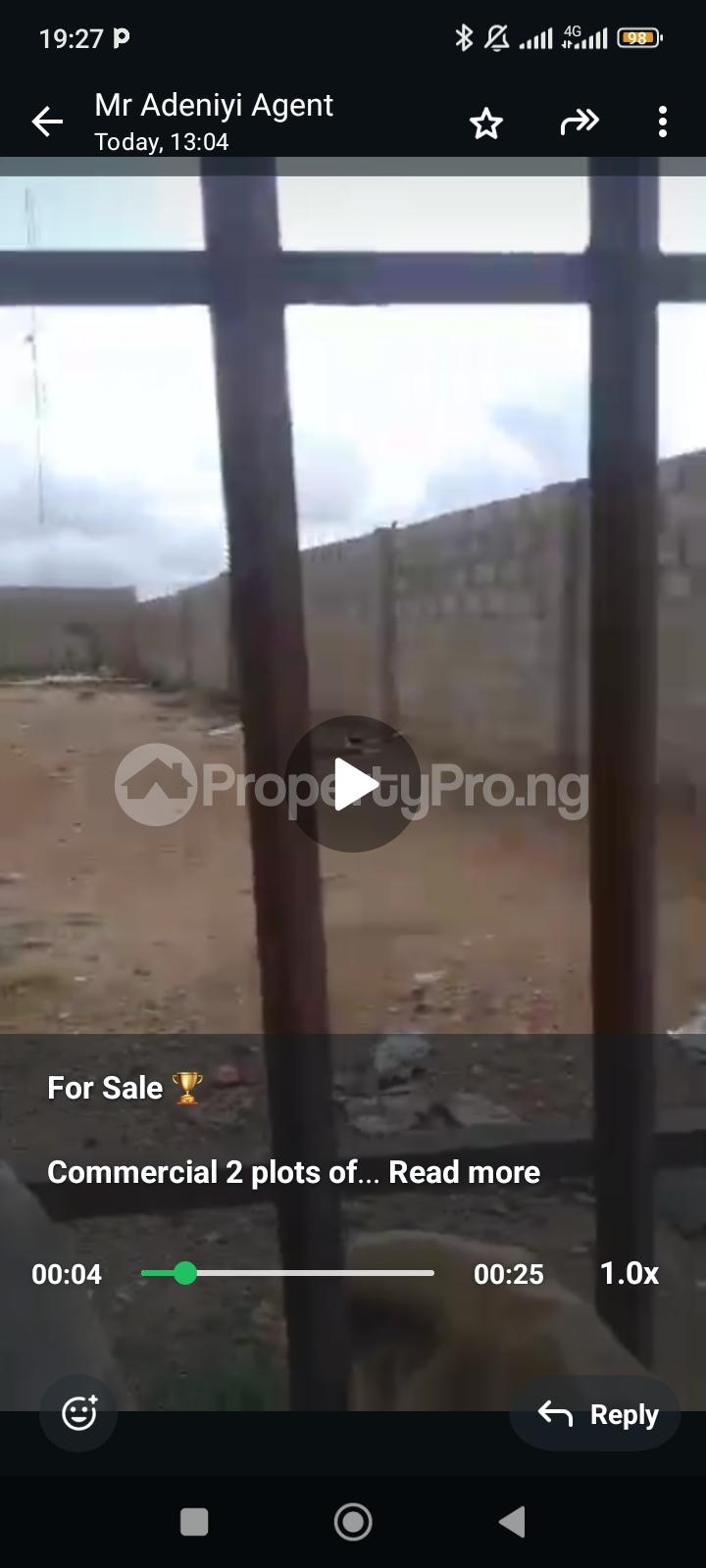 Land for sale Ojoo Roundabout Akinyele Oyo