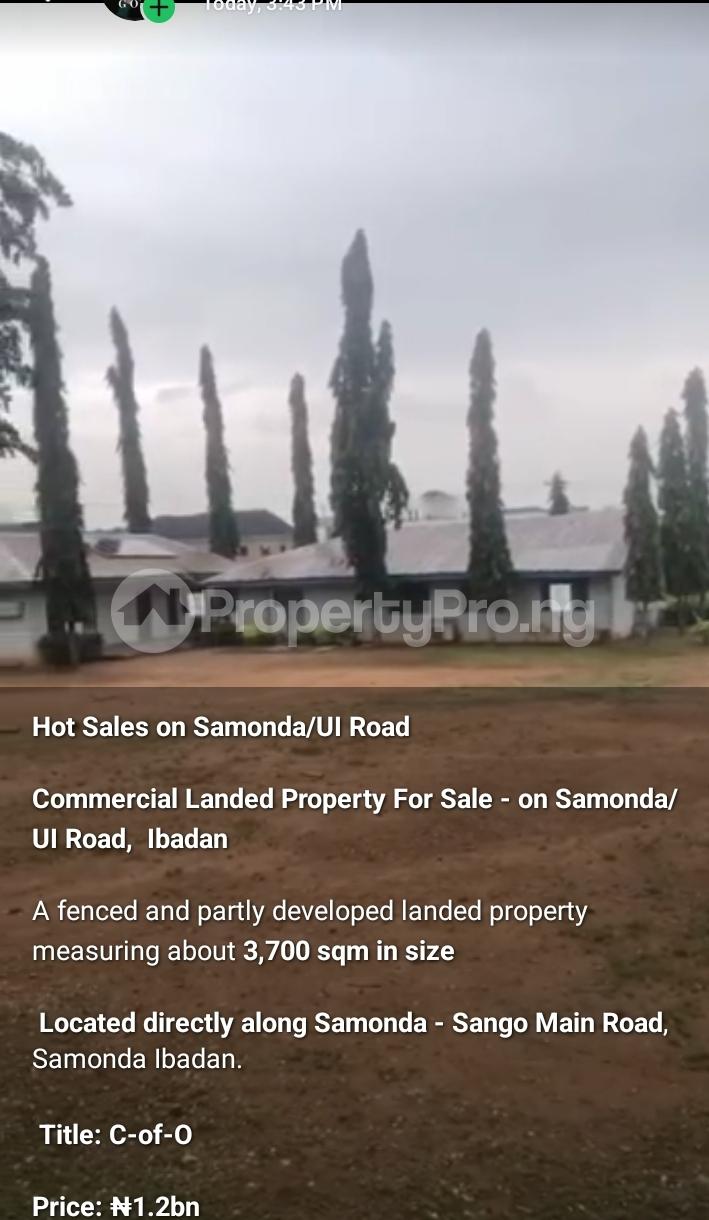 Land for sale Samonda U.i Road Ibadan Oyo