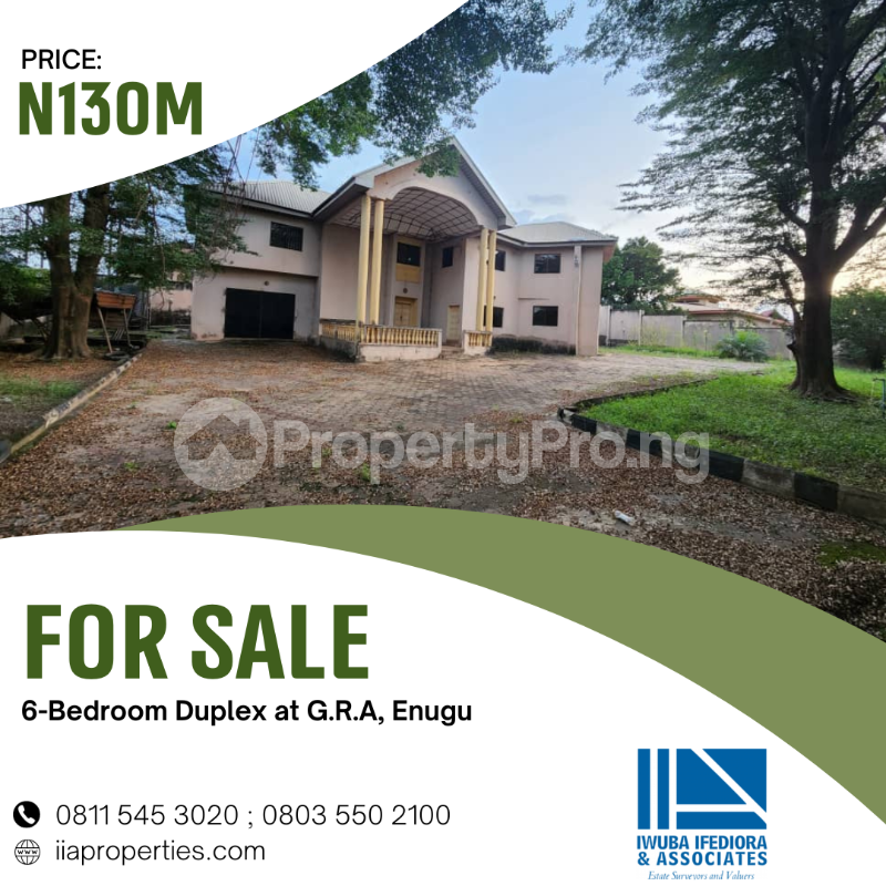 6 bedroom House for sale Old G.r.a., Enugu Enugu Enugu