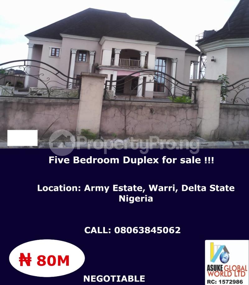 5 Bedroom House in Warri Delta House for sale in warri House in