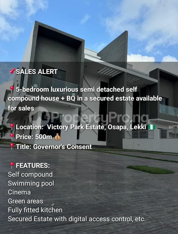 5 bedroom House for sale Osapa london Lekki Lagos