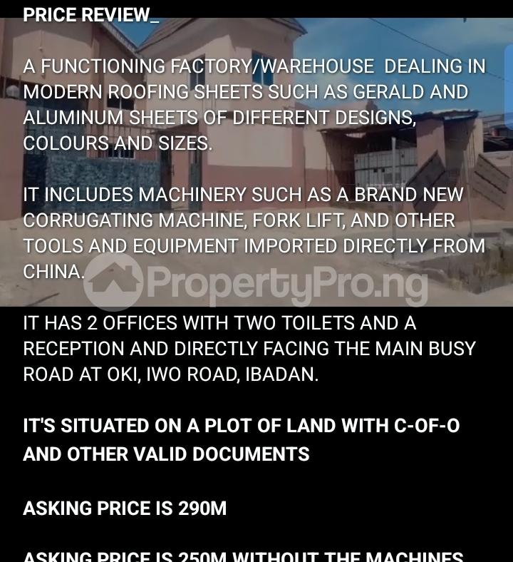 Commercial Property for sale Oki, Iwo Rd Ibadan Oyo