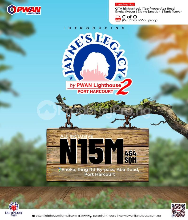 Land for sale Jayne's Legacy Estate Phase 2 Eneka Port Harcourt Rivers