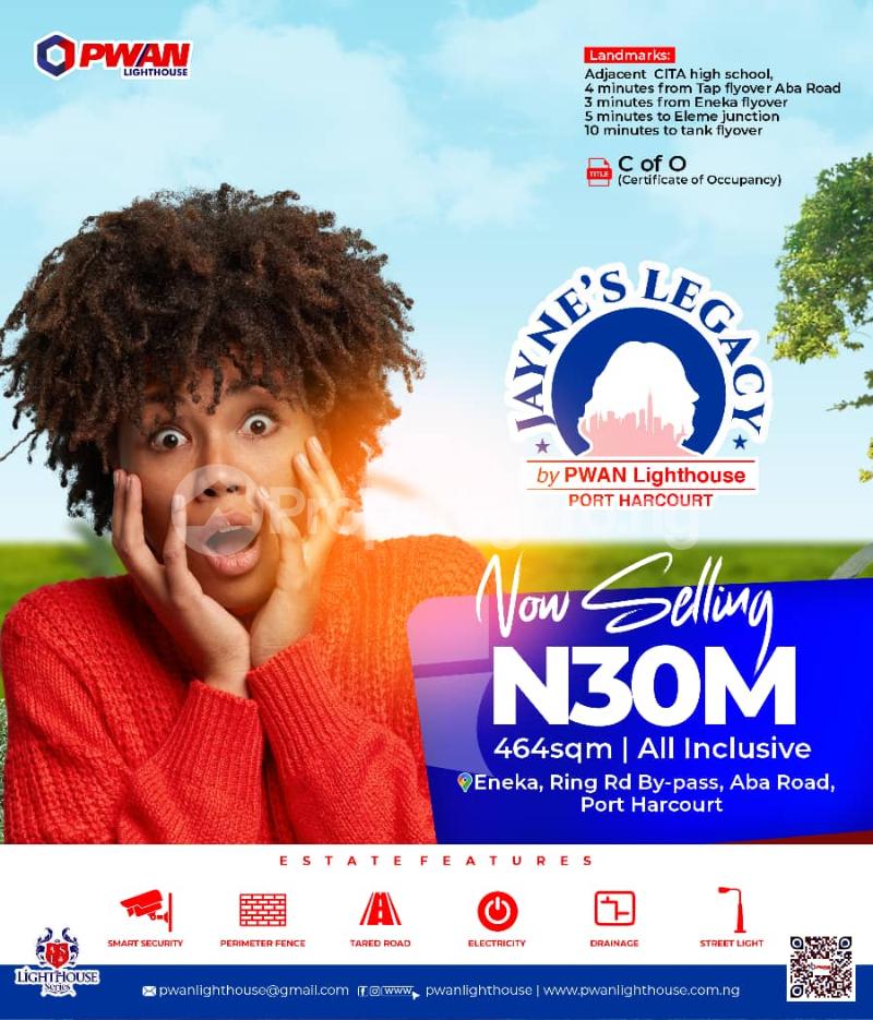 Land for sale Jayne's Legacy Estate Portharcourt Phase 1 Eneka Port Harcourt Rivers