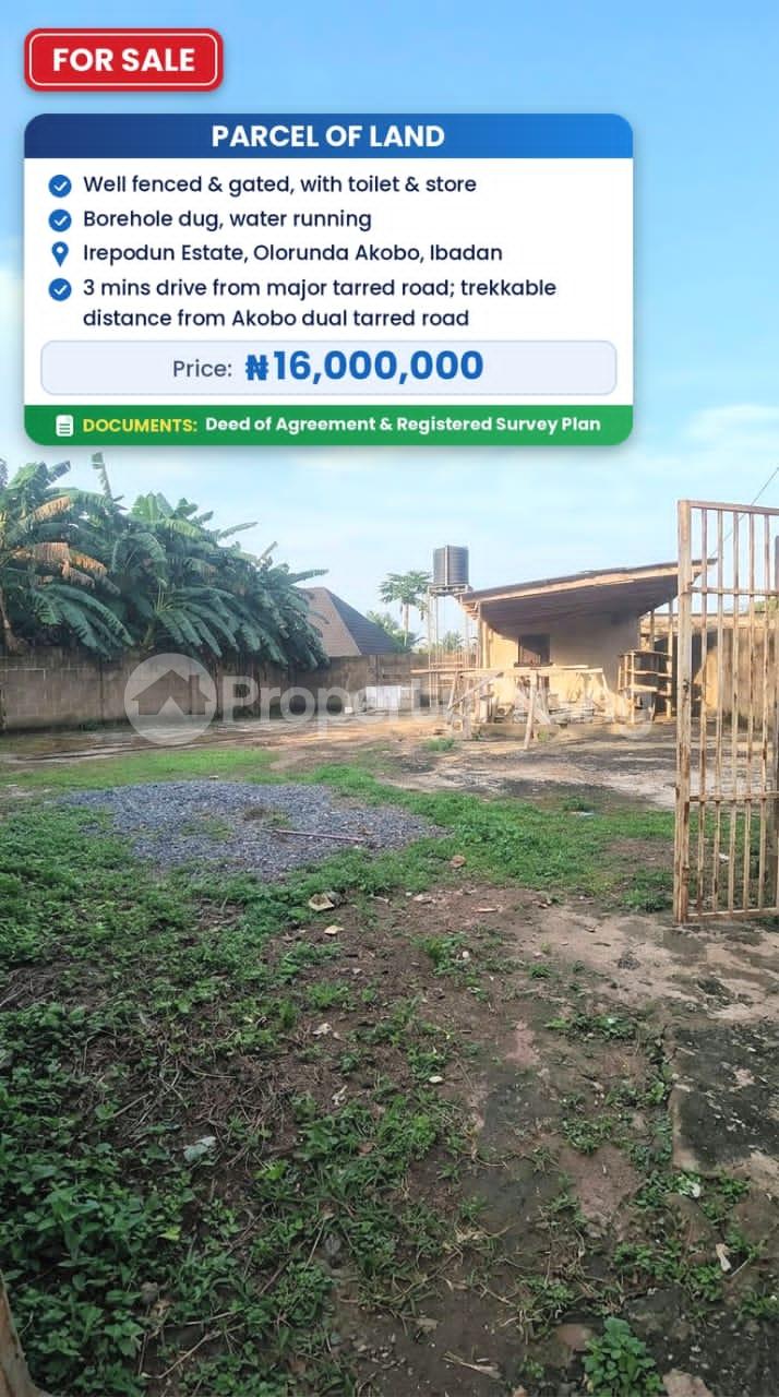 Land for sale Irepodun Estate Olorunda Akobo Akobo Ibadan Oyo