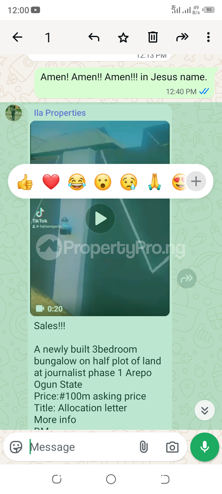 3 bedroom House for sale Journalist Estate Phase 1 Arepo, Ogun State. Obafemi Owode Ogun