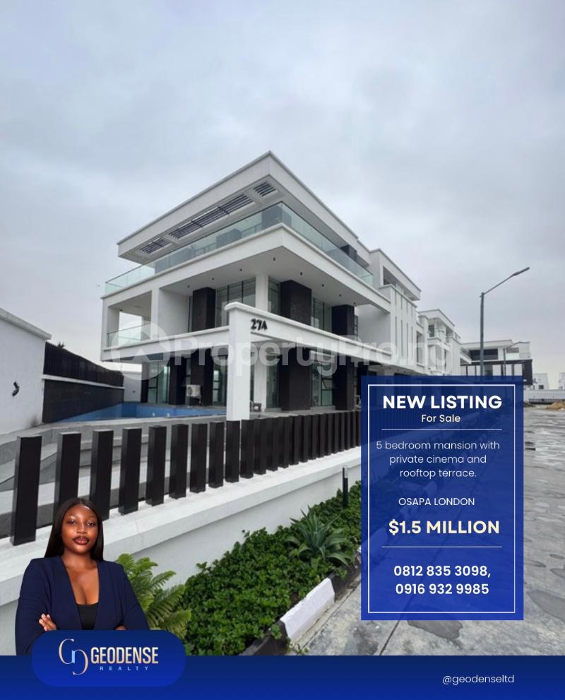 5 bedroom House for sale Osapa london Lekki Lagos
