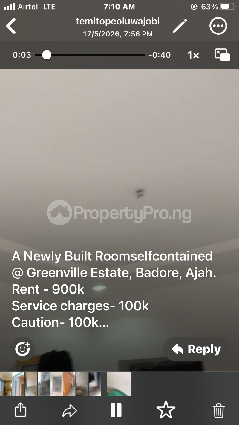 1 bedroom Flat / Apartment for rent Greenville Estate Bus Stop Badore Ajah Lagos