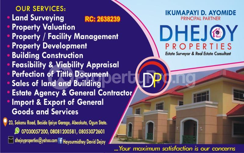 Land for sale Somorin Abeokuta Ogun