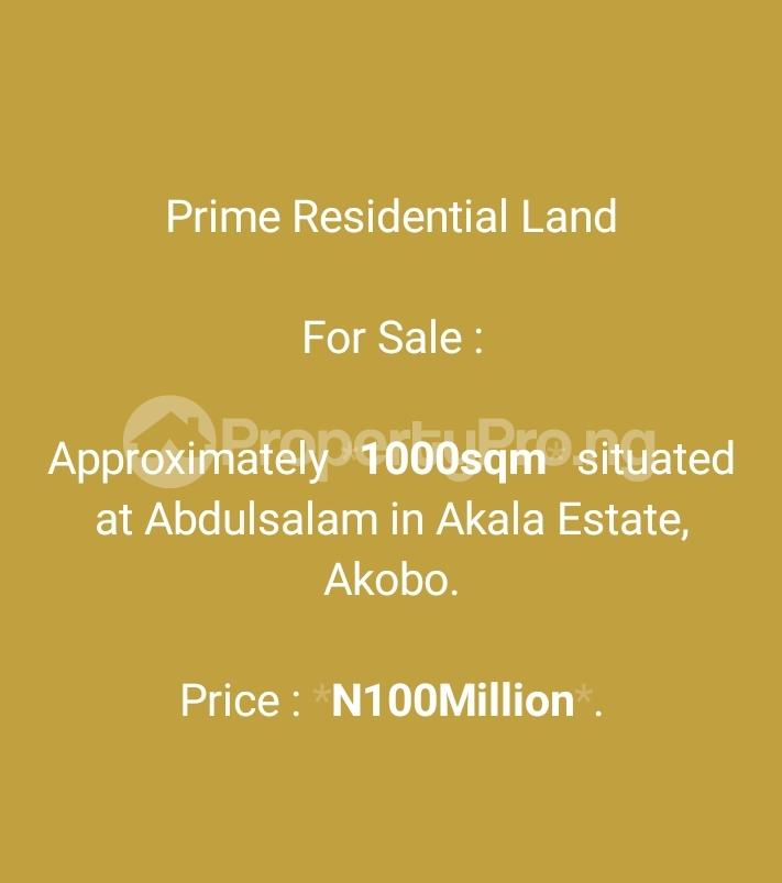 Land for sale Abdusalam Akala Way Akobo Ibadan Akobo Ibadan Oyo - 0